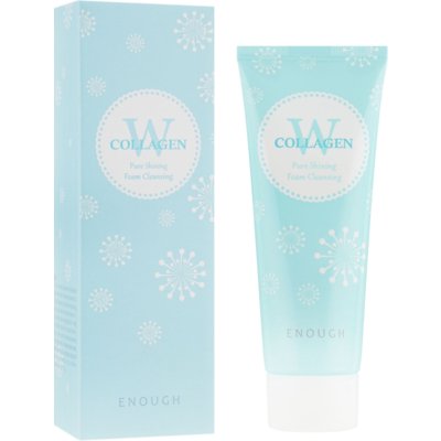 Очистительная пенка с морским коллагеном Enough W Collagen Pure Shining Foam Cleansing