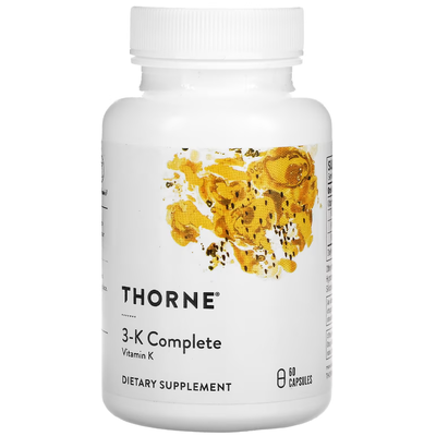 Витамин 3-К / 3-K Complete, Thorne Research, 60 капсул