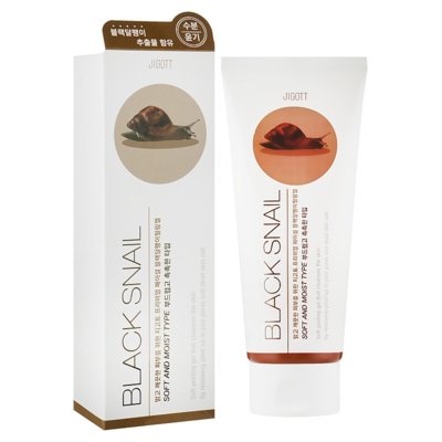 Пілінг-гель з муцином равлика Jigott Premium Facial Black Snail Peeling Gel