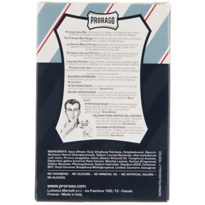Бальзам с алоэ и витамином Е после бритья Proraso Blue Line After Shave Balm