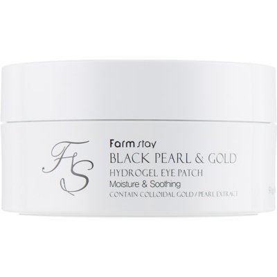 Гидрогелевые патчи «Черный жемчуг и золото» FarmStay Black Pearl & Gold Hydrogel Eye Patch