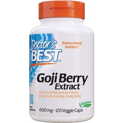 Экстракт ягод годжи / Goji Berry Extract, Doctor's Best, 600 мг, 120 капсул
