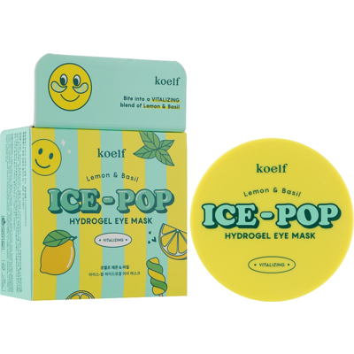 Гидрогелевые патчи под глаза с лимоном и базиликом Koelf Lemon & Basil Ice-Pop Hydrogel Eye Mask