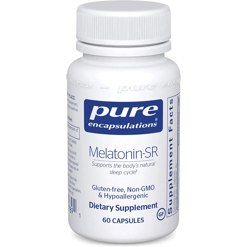 Мелатонін / Melatonin-SR Sustained Release, Pure Encapsulations, 3 мг, 60 капсул