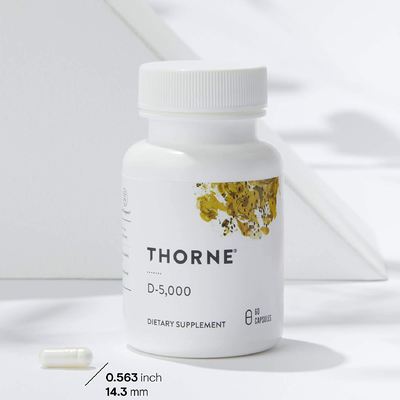 Вітамін D3 / Vitamin D3, Thorne Research, 125 мкг (5000 МО), 60 капсул