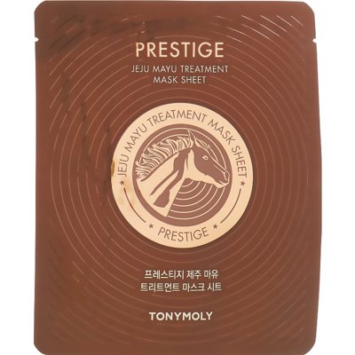Лечебная тканевая маска с лошадиным жиром Tony Moly Prestige Jeju Mayu Treatment Mask Sheet