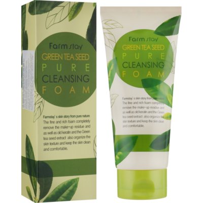 Пенка для умывания с экстрактом зеленого чая FarmStay Green Tea Seed Pure Cleansing Foam