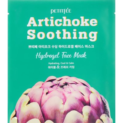 Гидрогелевая успокаивающая маска для лица с экстрактом артишока Petitfee Artichoke Soothing Face Mask