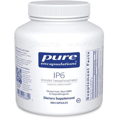 ИФ6 (инозитол гексафосфат) / IP6 (Inositol Hexaphosphate), Pure Encapsulations, 500 мг, 180 капсул