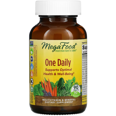 Вітаміни для прийому один раз на день / One Daily, MegaFood, 90 таблеток