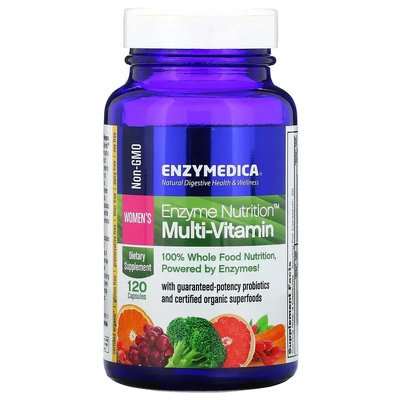 Мультивитамины для женщин / Enzyme Nutrition, Enzymedica, 120 капсул
