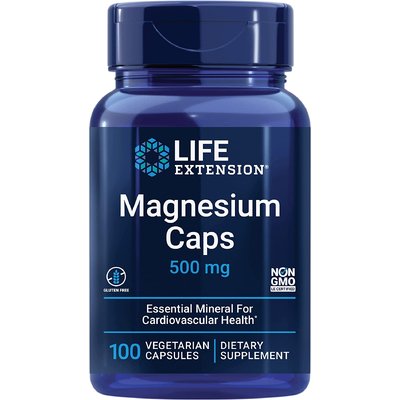 Магний / Magnesium Caps, Life Extension, 500 мг, 100 капсул
