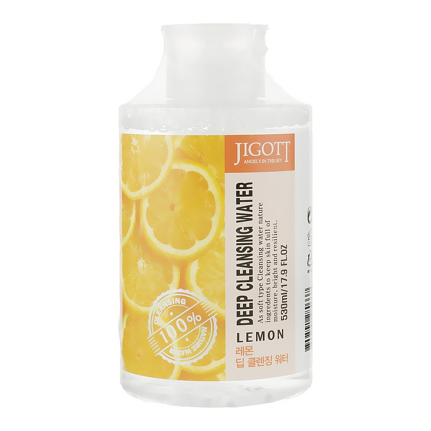 Очищающая вода с экстрактом лимона Jigott Lemon Deep Cleansing Water