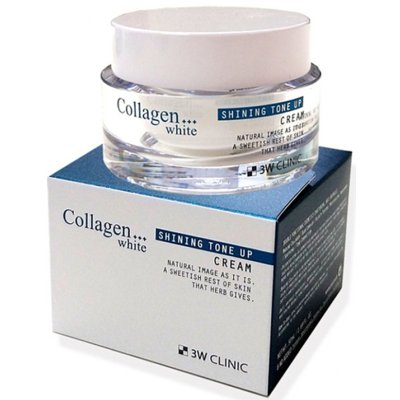 Осветляющий крем для лица 3W Clinic Clinic Collagen White Shining Tone Up Cream