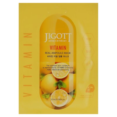 Ампульная маска с витаминами Jigott Vitamin Real Ampoule Mask