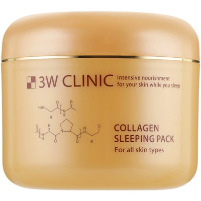 Увлажняющая ночная маска для лица с коллагеном 3W Clinic Collagen Sleeping Pack