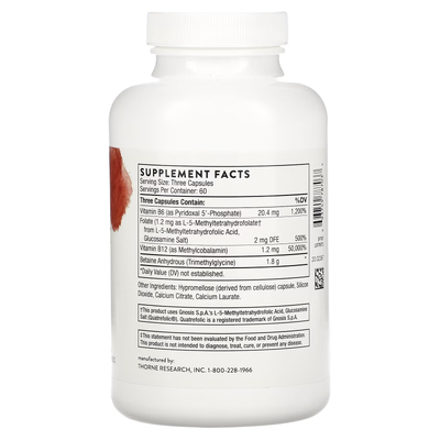Вітаміни для мозку / Methyl-Guard, Thorne Research, 180 капсул