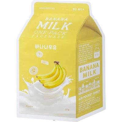 Живильна тканинна маска з молочними протеїнами і екстрактом банана A'pieu Banana Milk One-Pack