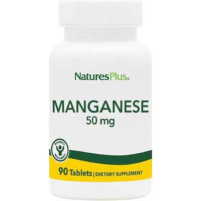 Марганець / Manganese, Nature's Plus, 50 мг, 90 таблеток