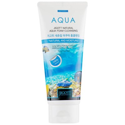 Очищающая увлажняющая пенка Jigott Natural Aqua Foam Cleansing