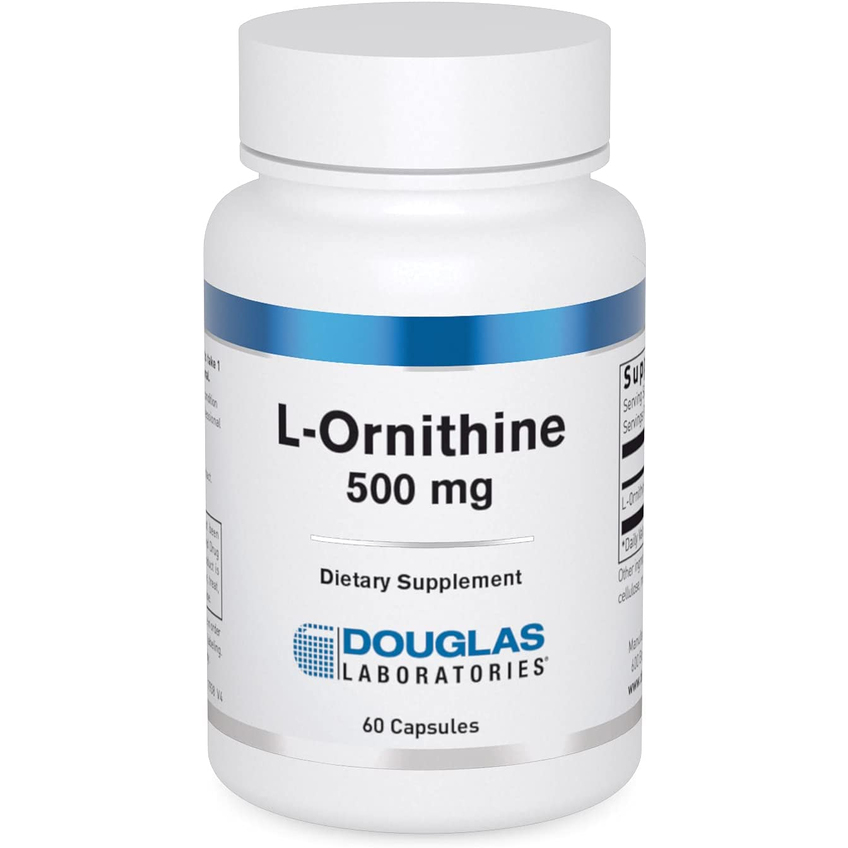 L-Орнитин / L-Ornithine, Douglas Laboratories, 500 мг, 60 капсул