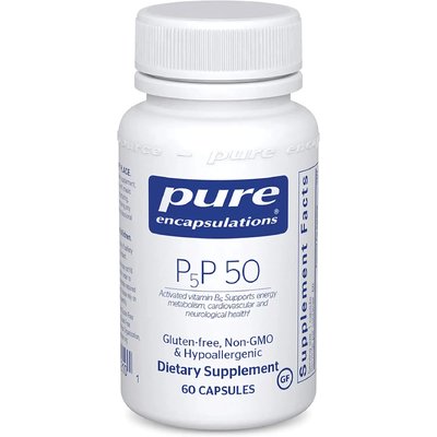 Активный витамин В6 / P-5-P 50, Pure Encapsulations, 50 мг, 60 капсул