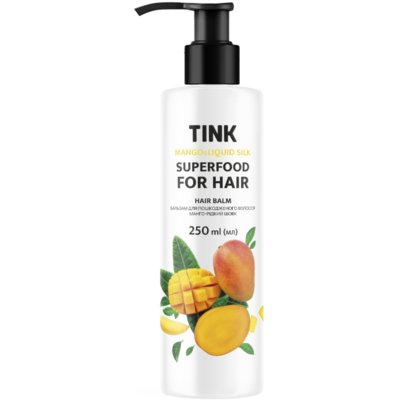 Бальзам для поврежденных волос «Манго и жидкий шелк» Tink SuperFood For Hair Mango & Liquid Balm
