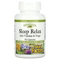 Здоровый сон с валерианой и хмелем / Sleep Relax, Natural Factors, 90 капсул
