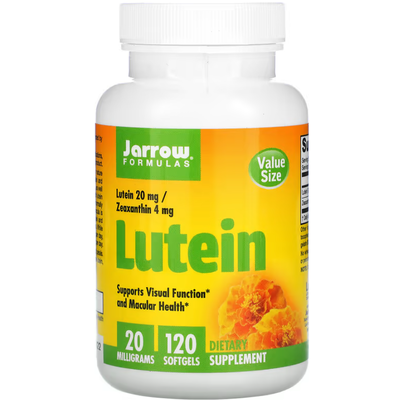 Лютеин / Lutein, Jarrow Formulas, 20 мг, 120 гелевых капсул