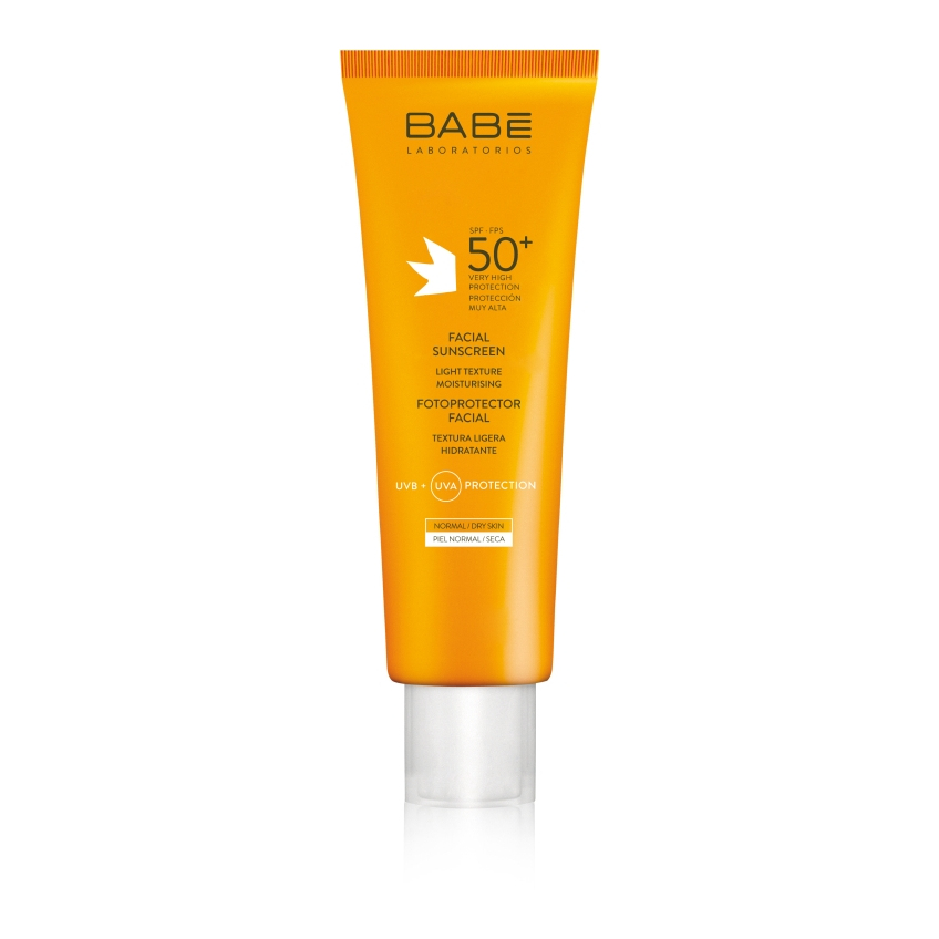 Сонцезахисний крем для обличчя SPF 50+ для щоденного догляду за нормальною і сухою шкірою обличчя Babe Fotoprotector Facial Sunscreen