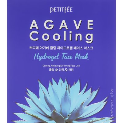 Гидрогелевая охлаждающая маска для лица с экстрактом агавы Petitfee Agave Cooling Hydrogel Face Mask