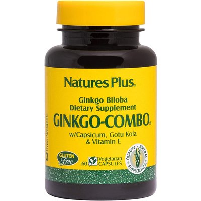 Гинкго билоба комбо / Ginkgo-Combo, Nature's Plus, 120 мг, 60 капсул