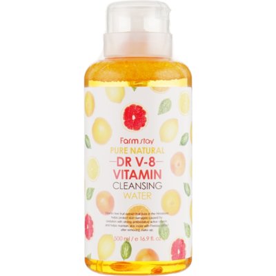 Очищающая вода с витаминами FarmStay Dr-V8 Pure Cleansing Water Vitamin