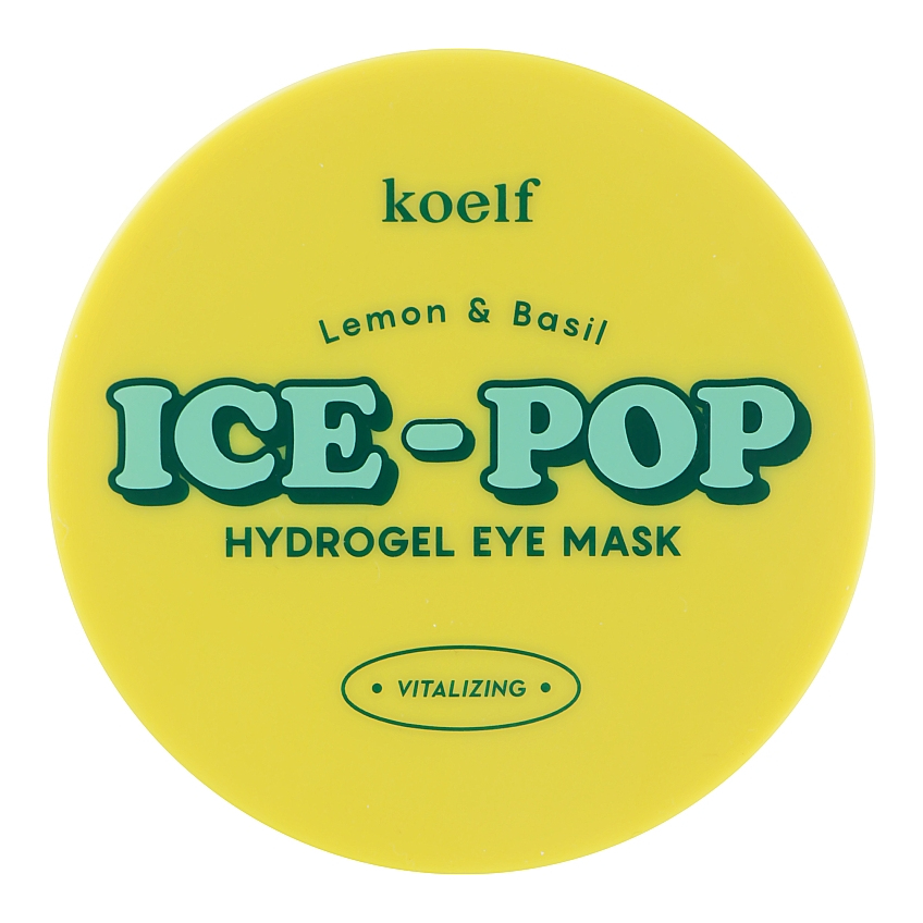 Гідрогелеві патчі під очі з лимоном і базиліком Koelf Lemon & Basil Ice-Pop Hydrogel Eye Mask