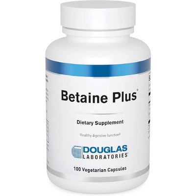 Бетаин / Betaine Plus, Douglas Laboratories, 496 мг, 100 капсул