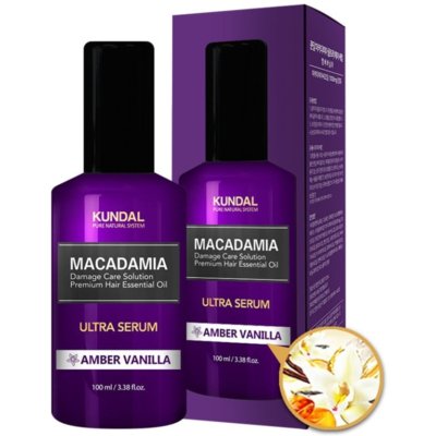 Сыворотка для волос «Янтарная ваниль» Kundal Macadamia Amber Vanilla Ultra Serum