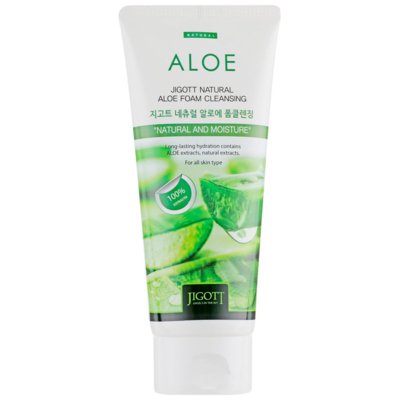 Очистительная пенка с экстрактом алоэ Jigott Natural Aloe Foam Cleansing