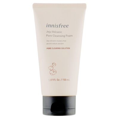 Пенка на основе вулканической глины Innisfree Jeju Volcanic Pore Cleansing Foam