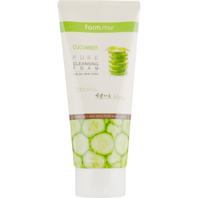 Пенка для умывания на огурцовом экстракте FarmStay Pure Cleansing Foam Cucumber