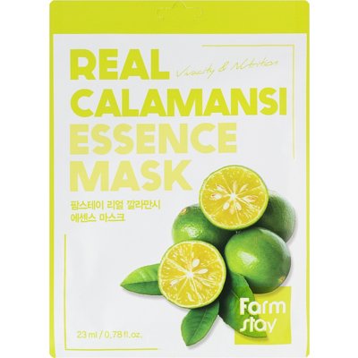 Витаминная маска для лица с экстрактом каламанси Farmstay Real Calamansi Essence Mask