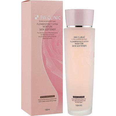 Глубокоувлажняющий тонер для лица 3W Clinic Flower Effect Extra Moisture Skin Softener