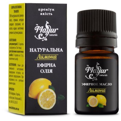Эфирное масло Лимон натуральное Mayur