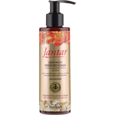 Крем для тела «Янтарь и золото» Farmona Jantar DNA Repair Nourishing Body Cream Amber Essence And Gold