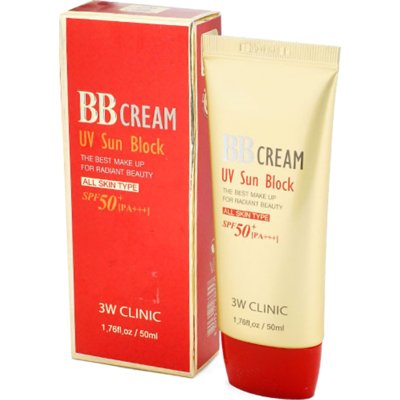 ВВ-крем для лица 3W Clinic BB Cream UV Sun Block SPF 50+