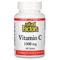 Витамин C с биофлавоноидами и шиповником / Vitamin C, Natural Factors, 1000 мг, 90 таблеток
