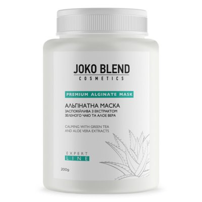 Альгинатная маска успокаивающая с экстрактом зеленого чая и алоэ вера Joko Blend Premium Alginate Mask