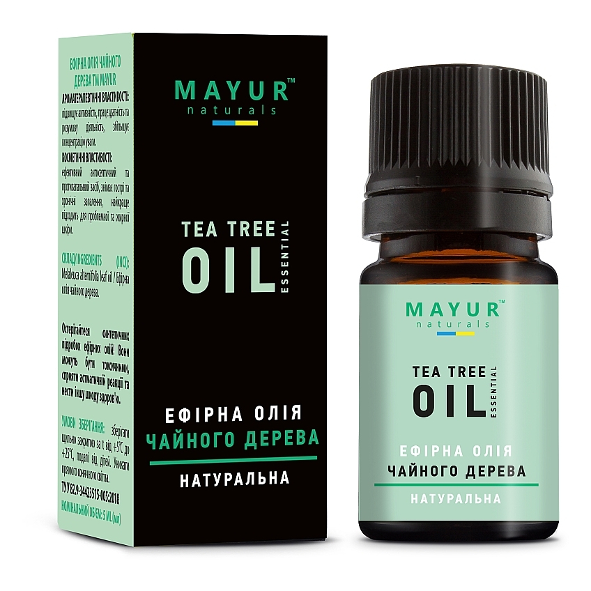 Эфирное масло «Чайное дерево» натуральное Mayur