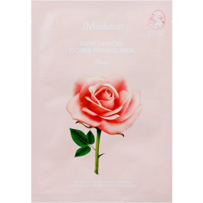 Тканинна маска з екстрактом дамаської троянди JMsolution Glow Luminous Flower Firming Mask
