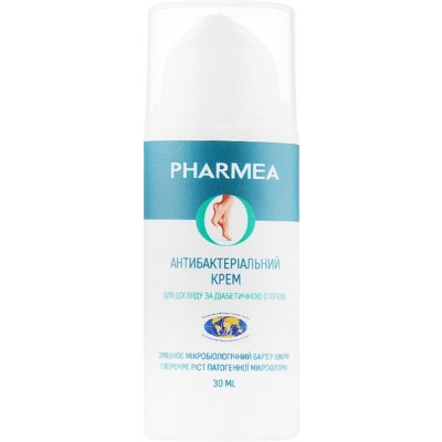 Антибактеріальний крем для догляду за діабетичною ступнею Pharmea