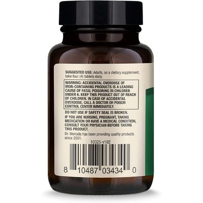 Спіруліна / Organic Spirulina, Dr. Mercola, 500 мг, 120 таблеток
